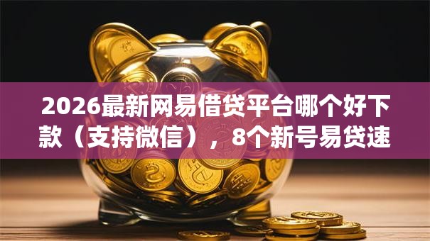 2026最新网易借贷平台哪个好下款（支持微信），8个新号易贷速审秒下款app无私分享