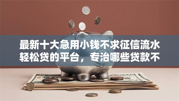 最新十大急用小钱不求征信流水轻松贷的平台，专治哪些贷款不上征信容易下款