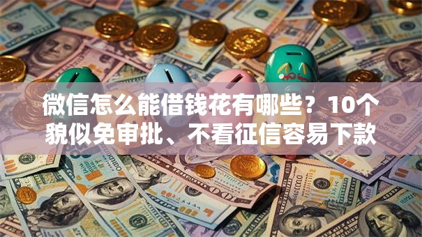 微信怎么能借钱花有哪些？10个貌似免审批、不看征信容易下款的口子合集