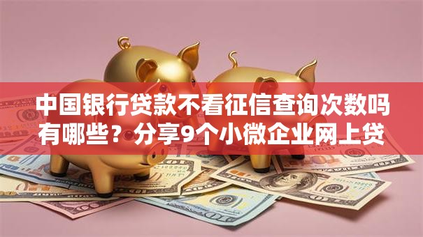 中国银行贷款不看征信查询次数吗有哪些？分享9个小微企业网上贷款平台