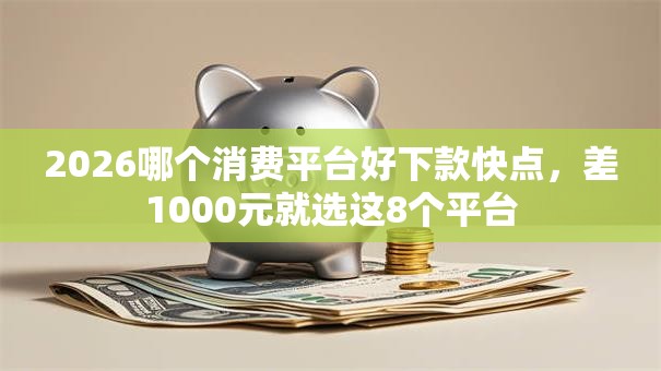 2026哪个消费平台好下款快点，差1000元就选这8个平台