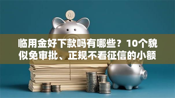 临用金好下款吗有哪些？10个貌似免审批、正规不看征信的小额贷款口子合集