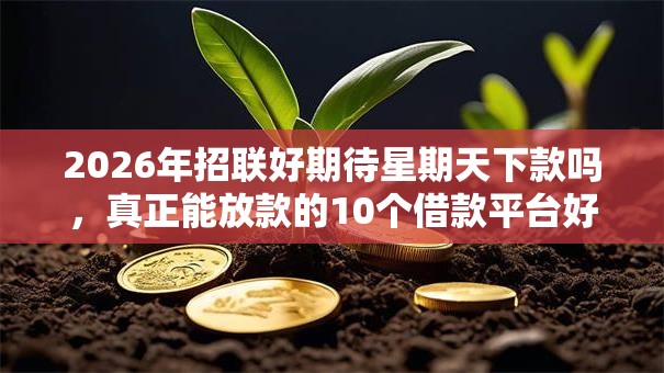 2026年招联好期待星期天下款吗，真正能放款的10个借款平台好借钱推荐