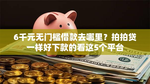 6千元无门槛借款去哪里？拍拍贷一样好下款的看这5个平台