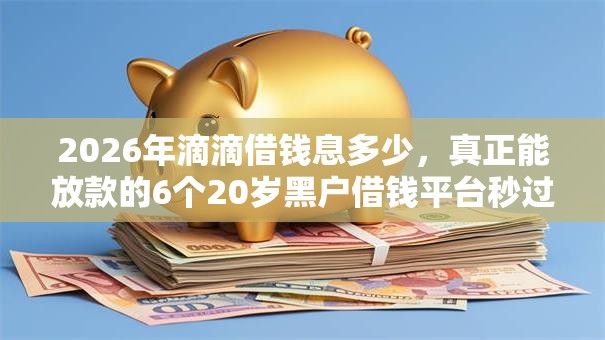 2026年滴滴借钱息多少,真正能放款的6个20岁黑户借钱平台秒过小额推荐 2026年滴滴借钱息多少,真正能放款的6个20岁黑户借钱平台秒过小额推荐