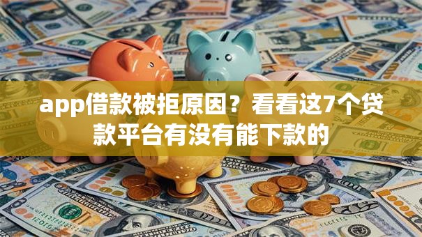 app借款被拒原因?看看这7个贷款平台有没有能下款的 app借款被拒原因?看看这7个贷款平台有没有能下款的
