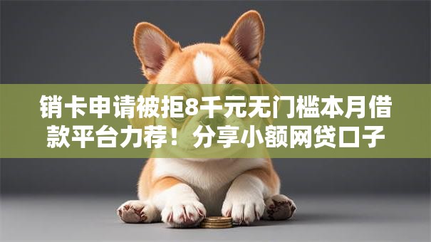 销卡申请被拒8千元无门槛本月借款平台力荐！分享小额网贷口子8千元无门槛借款