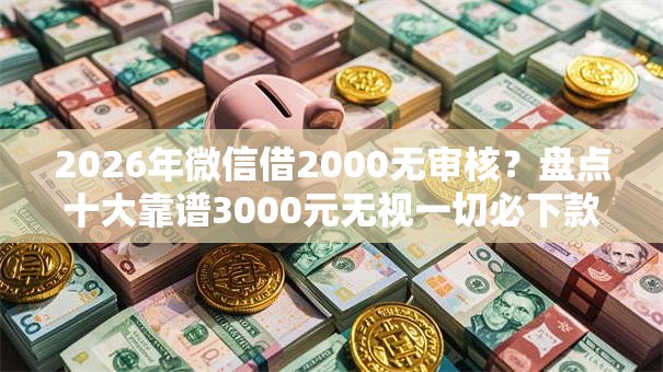 2026年微信借2000无审核？盘点十大靠谱3000元无视一切必下款的口子