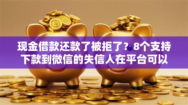 现金借款还款了被拒了？8个支持下款到微信的失信人在平台可以借钱