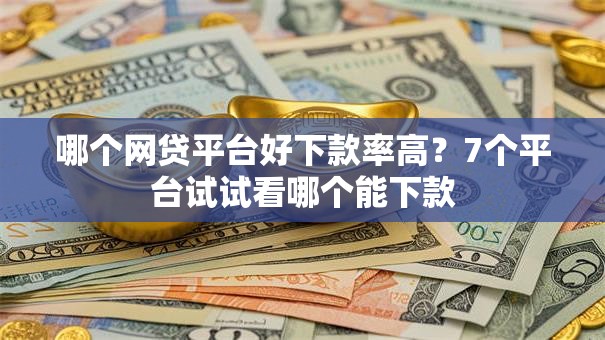 哪个网贷平台好下款率高？7个平台试试看哪个能下款