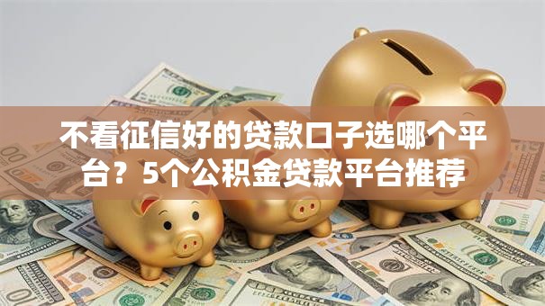 不看征信好的贷款口子选哪个平台?5个公积金贷款平台推荐 不看征信好的贷款口子选哪个平台?5个公积金贷款平台推荐