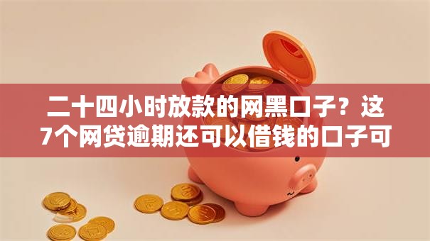二十四小时放款的网黑口子？这7个网贷逾期还可以借钱的口子可以试试