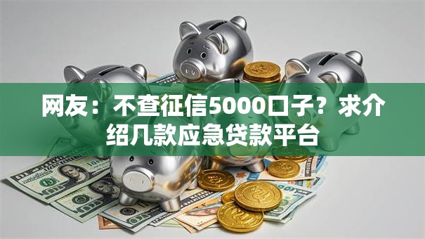 网友:不查征信5000口子?求介绍几款应急贷款平台 网友:不查征信5000口子?求介绍几款应急贷款平台