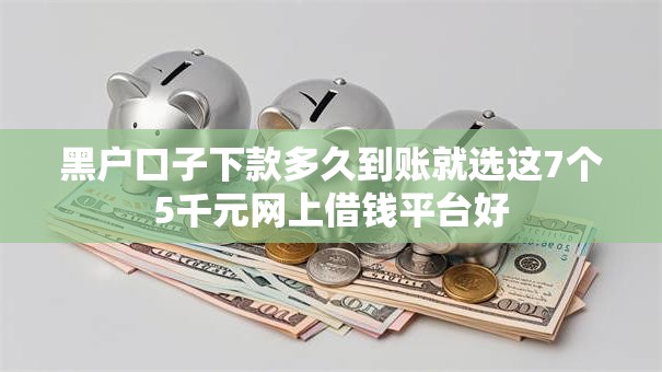 黑户口子下款多久到账就选这7个5千元网上借钱平台好