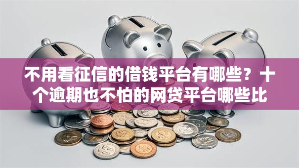 不用看征信的借钱平台有哪些？十个逾期也不怕的网贷平台哪些比较正规