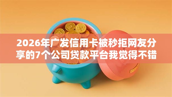 2026年广发信用卡被秒拒网友分享的7个公司贷款平台我觉得不错！