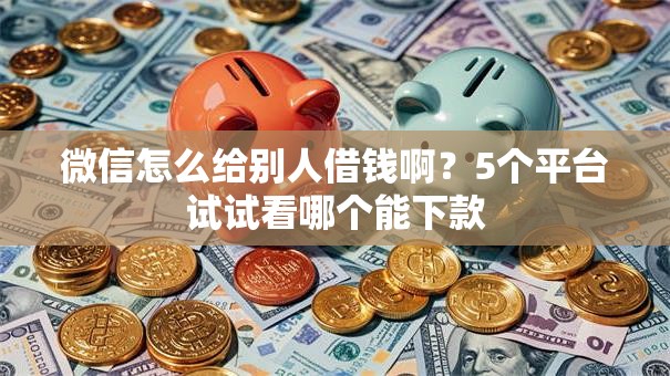 微信怎么给别人借钱啊？5个平台试试看哪个能下款