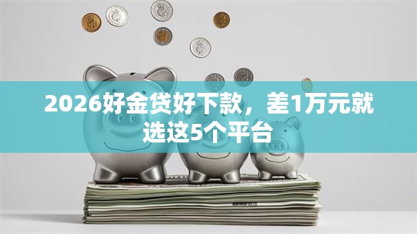 2026好金贷好下款，差1万元就选这5个平台