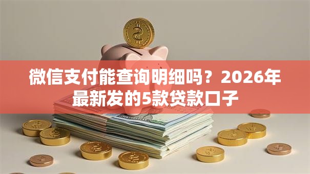 微信支付能查询明细吗？2026年最新发的5款贷款口子