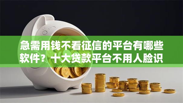 急需用钱不看征信的平台有哪些软件？十大贷款平台不用人脸识别推荐