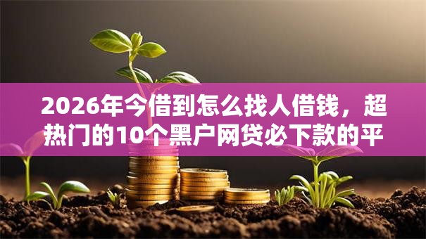 2026年今借到怎么找人借钱，超热门的10个黑户网贷必下款的平台推荐