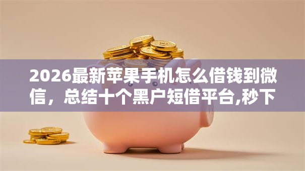2026最新苹果手机怎么借钱到微信，总结十个黑户短借平台,秒下款还可靠！