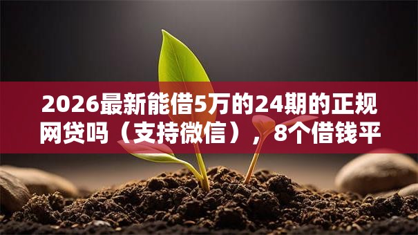 2026最新能借5万的24期的正规网贷吗(支持微信),8个借钱平台不看征信容易通过无私分享 2026最新能借5万的24期的正规网贷吗(支持微信),8个借钱平台不看征信容易通过无私分享