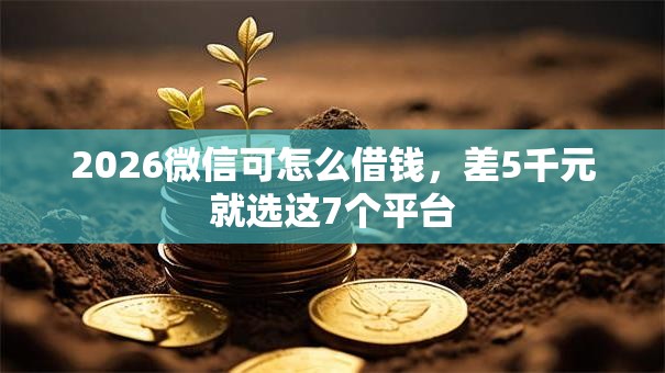 2026微信可怎么借钱,差5千元就选这7个平台 2026微信可怎么借钱,差5千元就选这7个平台