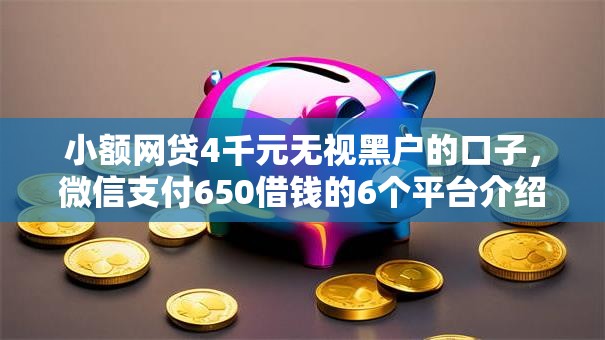 小额网贷4千元无视黑户的口子，微信支付650借钱的6个平台介绍