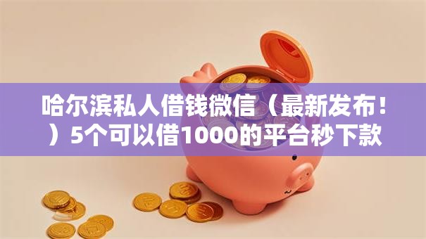 哈尔滨私人借钱微信(最新发布!)5个可以借1000的平台秒下款 哈尔滨私人借钱微信(最新发布!)5个可以借1000的平台秒下款