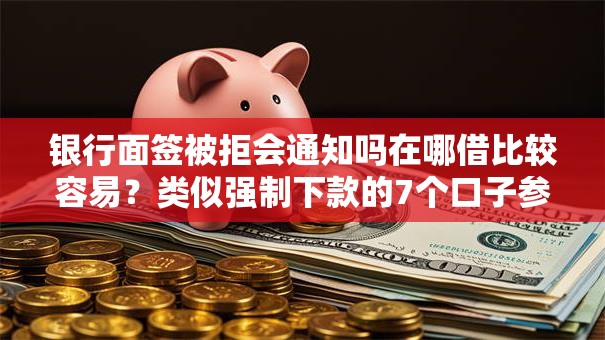 银行面签被拒会通知吗在哪借比较容易？类似强制下款的7个口子参考