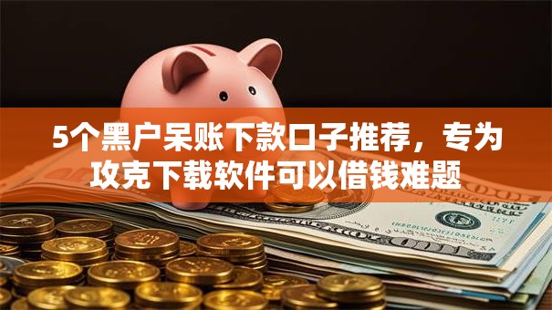 5个黑户呆账下款口子推荐，专为攻克下载软件可以借钱难题