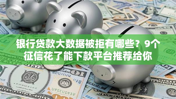 银行贷款大数据被拒有哪些？9个征信花了能下款平台推荐给你