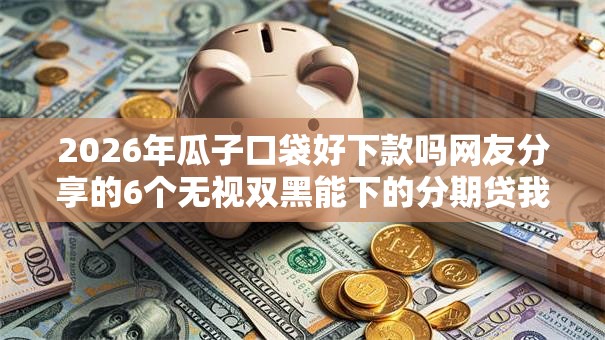 2026年瓜子口袋好下款吗网友分享的6个无视双黑能下的分期贷我觉得不错！
