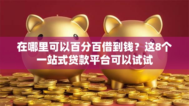 在哪里可以百分百借到钱?这8个一站式贷款平台可以试试 在哪里可以百分百借到钱?这8个一站式贷款平台可以试试