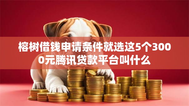 榕树借钱申请条件就选这5个3000元腾讯贷款平台叫什么