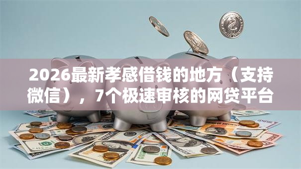 2026最新孝感借钱的地方（支持微信），7个极速审核的网贷平台无私分享