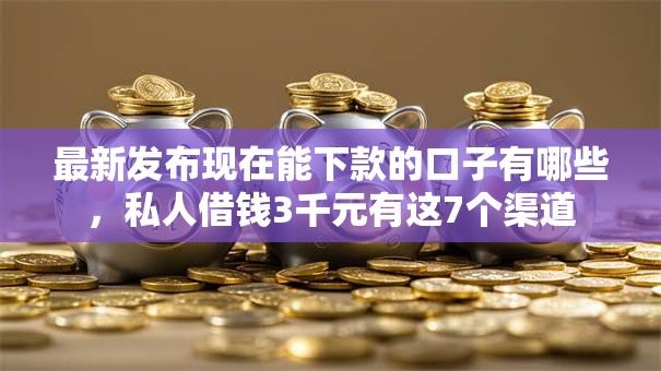 最新发布现在能下款的口子有哪些，私人借钱3千元有这7个渠道