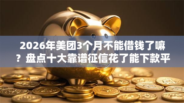 2026年美团3个月不能借钱了嘛？盘点十大靠谱征信花了能下款平台