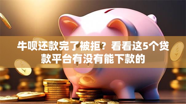 牛呗还款完了被拒？看看这5个贷款平台有没有能下款的