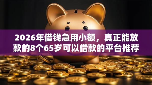 2026年借钱急用小额，真正能放款的8个65岁可以借款的平台推荐