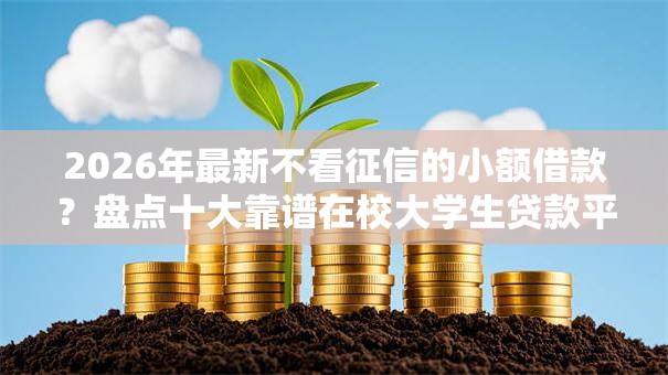 2026年最新不看征信的小额借款？盘点十大靠谱在校大学生贷款平台