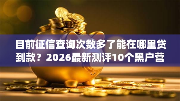 目前征信查询次数多了能在哪里贷到款？2026最新测评10个黑户营业执照贷款app口子