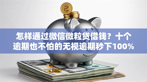 怎样通过微信微粒贷借钱？十个逾期也不怕的无视逾期秒下100%款的口子