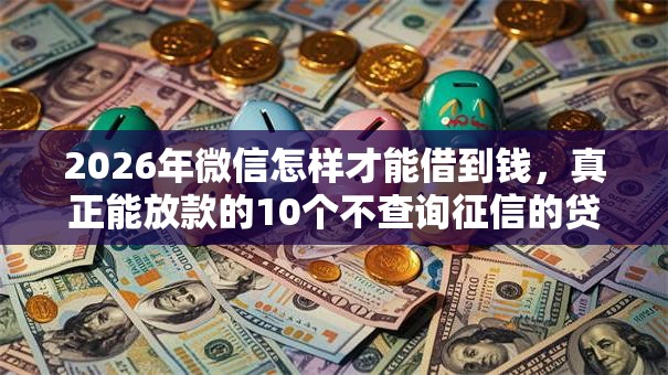 2026年微信怎样才能借到钱，真正能放款的10个不查询征信的贷款平台推荐