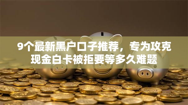 9个最新黑户口子推荐，专为攻克现金白卡被拒要等多久难题