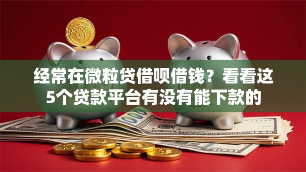 经常在微粒贷借呗借钱？看看这5个贷款平台有没有能下款的
