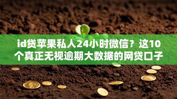 id贷苹果私人24小时微信？这10个真正无视逾期大数据的网贷口子值得一试