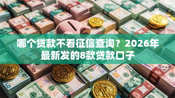 哪个贷款不看征信查询？2026年最新发的8款贷款口子
