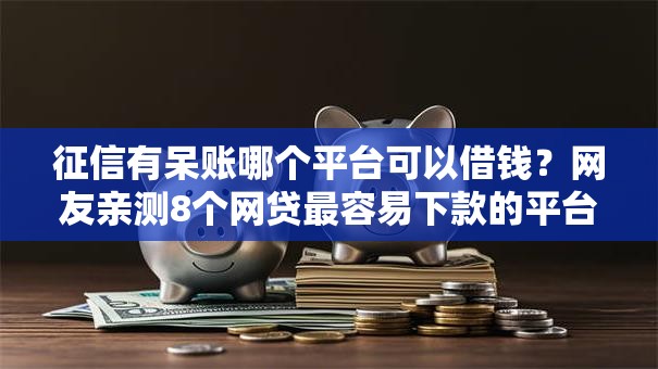 征信有呆账哪个平台可以借钱？网友亲测8个网贷最容易下款的平台盘点